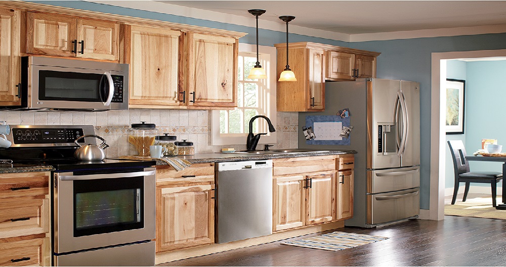 Hampton Bath Cabinets in Natural Hickory - Kitchen - The ...