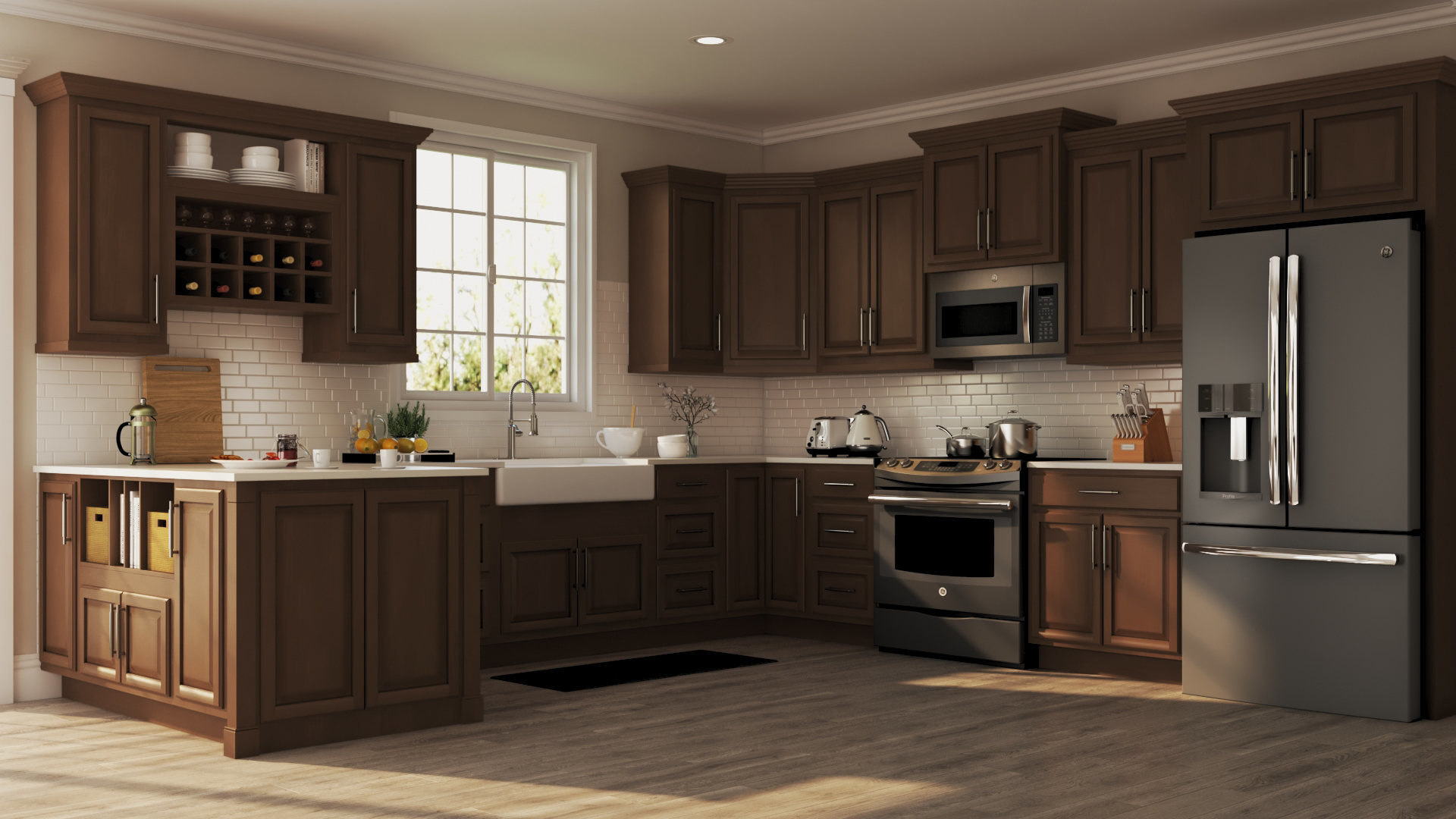 Hampton Specialty Kitchen Cabinets In Cognac Kitchen The Home