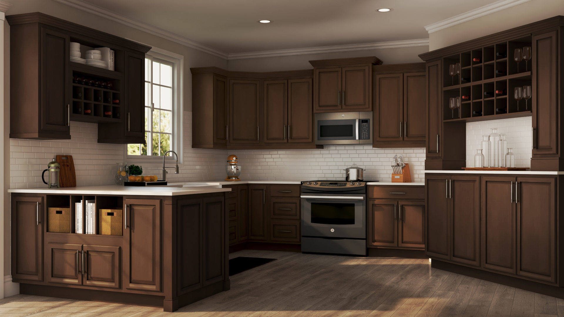 hampton bay kitchen wall cabinet