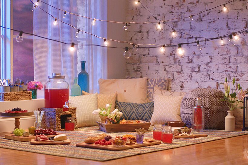 living room picnic ideas