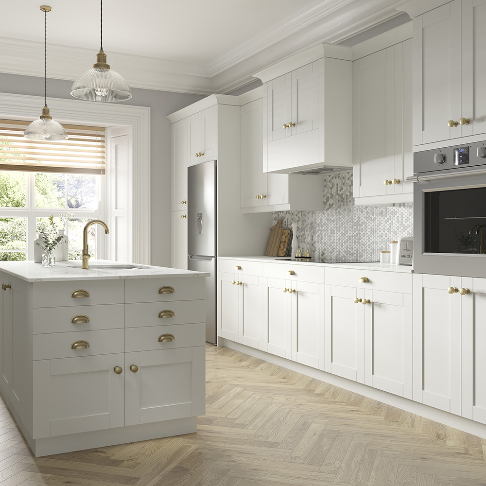 Shaker Cabinet Accessories in Vanilla White - Kitchen ...