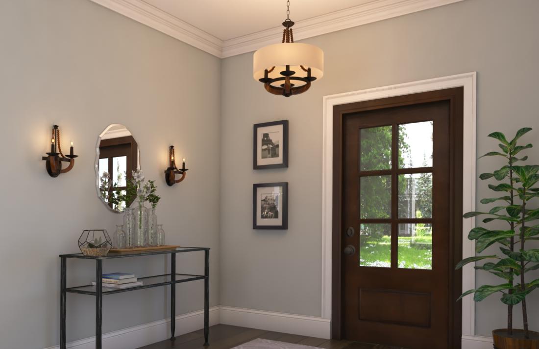 Adan Collection In Wood Lighting The Home Depot Feiss Adan Collection In Wood