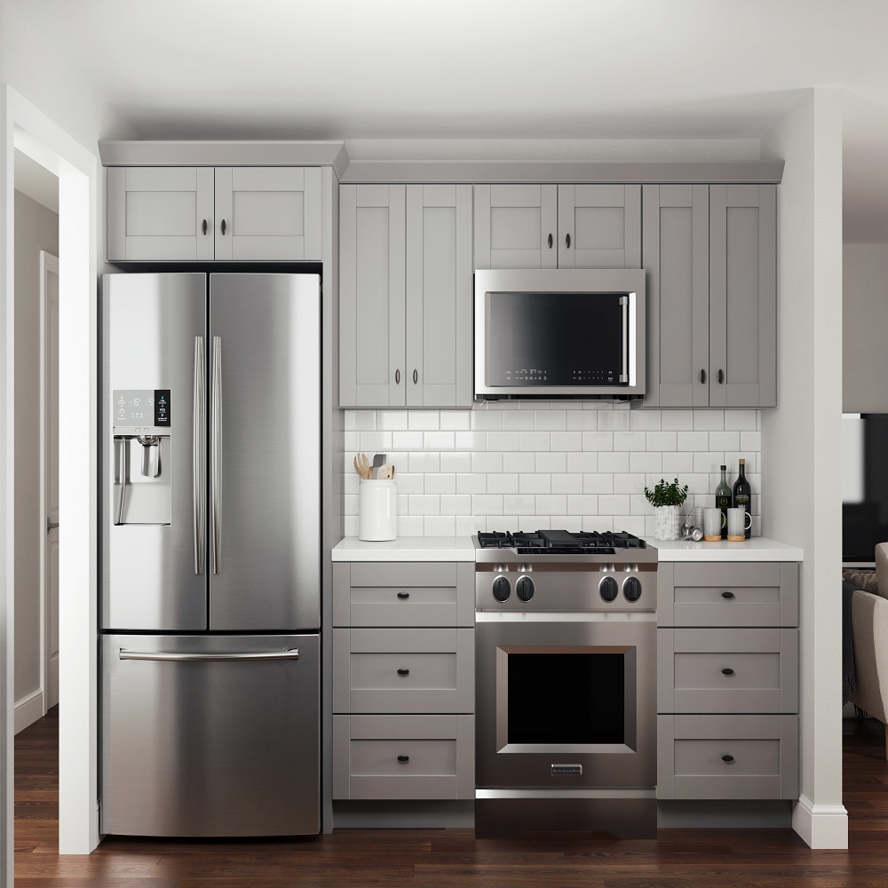 Arlington Pantry Cabinets In Gray, Stand Alone Kitchen Cabinets Home Depot