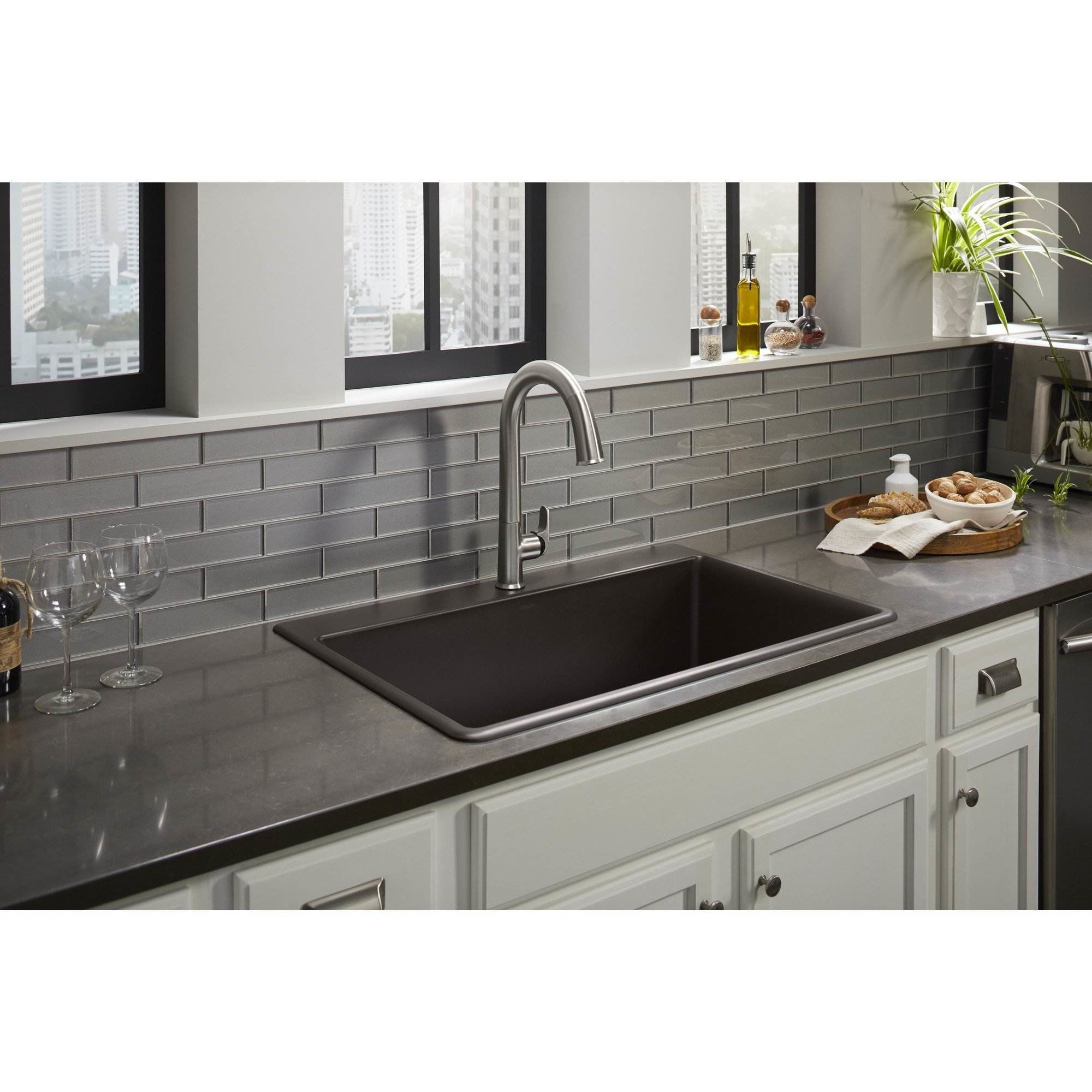 Neoroc Kitchen Sinks In Black Kitchen The Home Depot