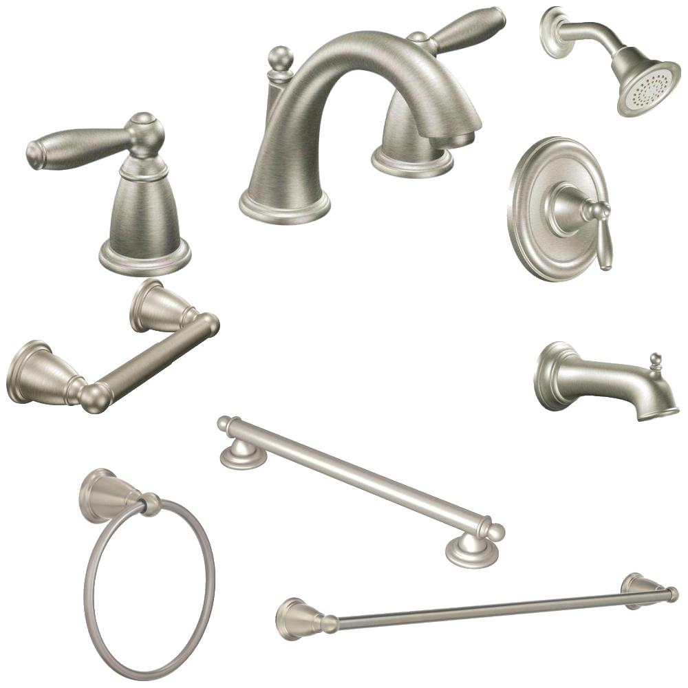 Brantford Bath Collection (Brushed Nickel) Bundle - The Home Depot